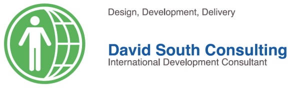 David South Consulting business card